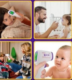 تب سنج مادون قرمز پیشانی مدل AD801 با صفحه نمایش رنگی و هشدار دمایی