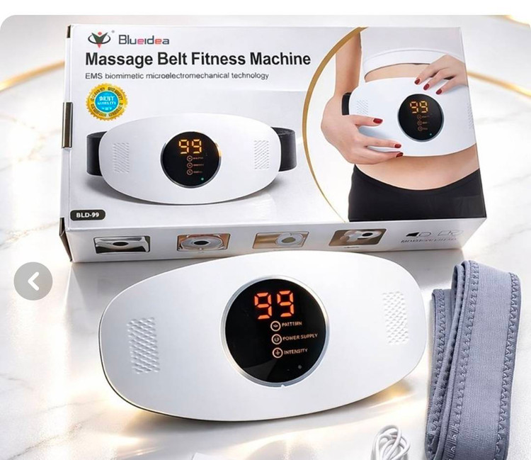 کمربند ماساژور EMS تناسب اندام مدل BLD-99 برند Bluedea – دستگاه تحریک الکتریکی عضلات با فناوری بیومیمتیک، قابل استفاده برای کمر، شکم، باسن، پاها و پشت، شارژ از طریق